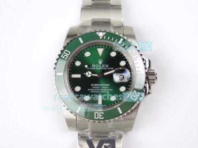 Swiss Replica Rolex Submariner Green Face Swiss 2824 VR Factory Watch